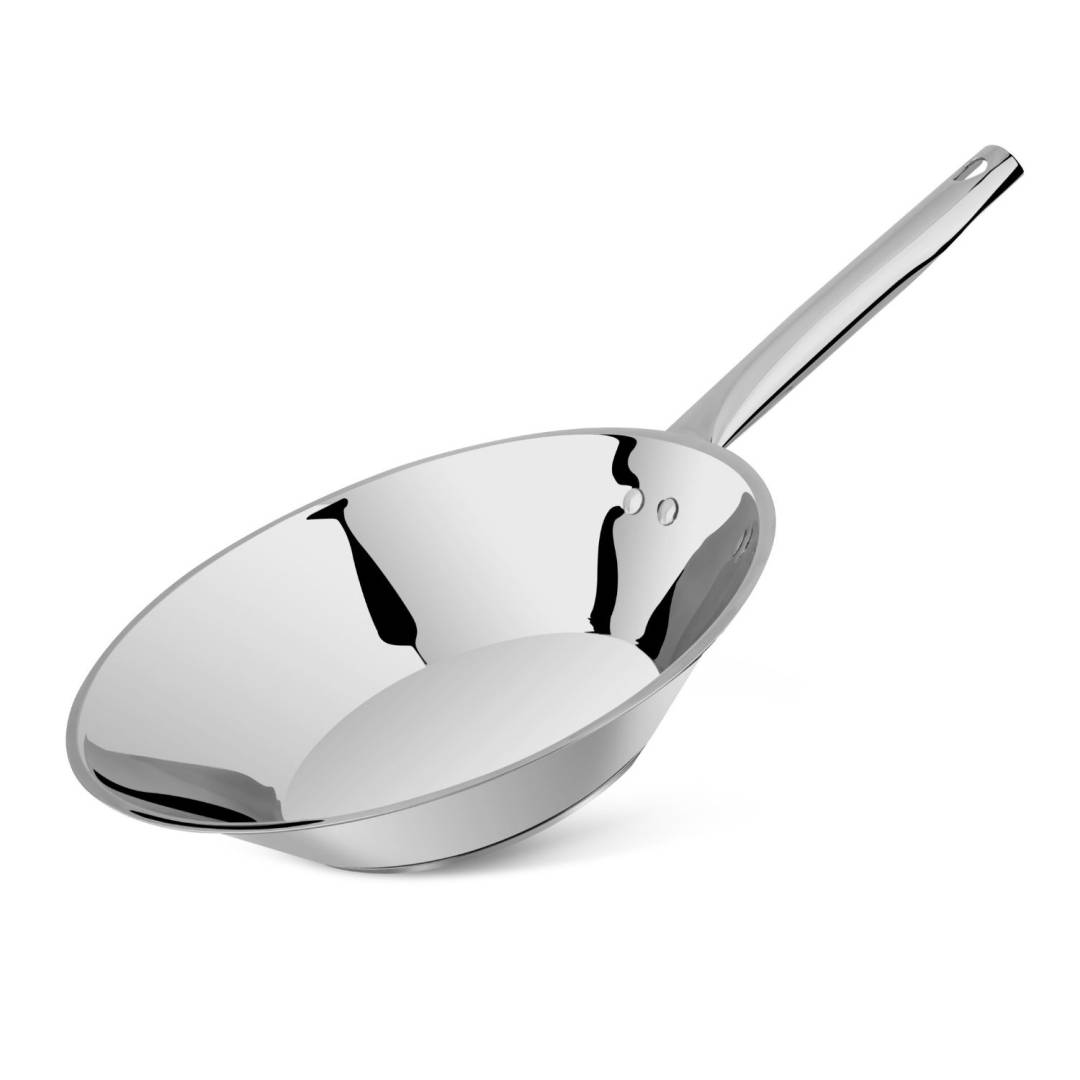 Lines 28 Cm Chef Çelik Wok Tava Metal kulp