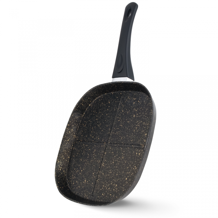 Lines 28 cm Kare Çok Amaçlı Krep Tavası bakalit kulp - Siyah - Lines