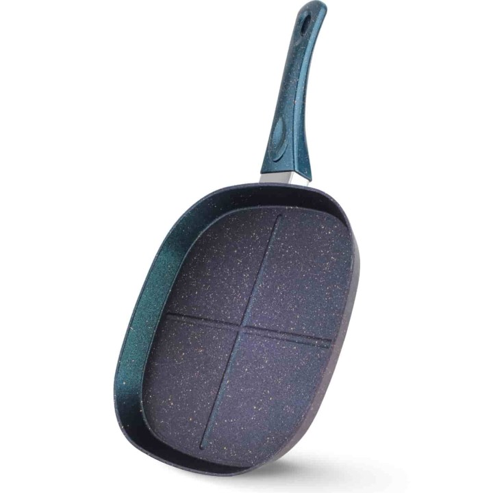 Lines 28 cm Kare Çok Amaçlı Krep Tavası bakalit kulp - Yeşil - Lines