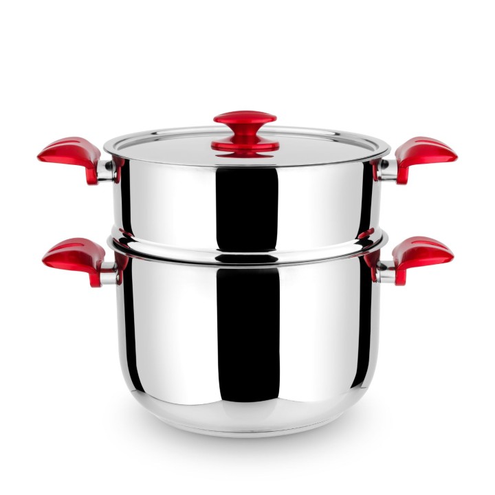 Lines 3 Parça Buharlı Pişirme Tenceresi Bakalit Kulp 22 Cm - Lines