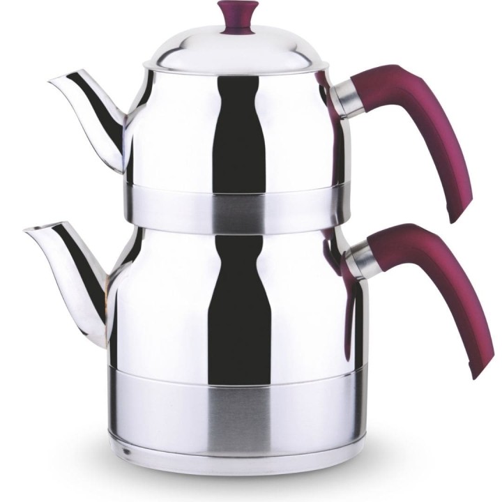 Lines Ayperi Soft Kulplu Paslanmaz Çelik Çaydanlık - Lines