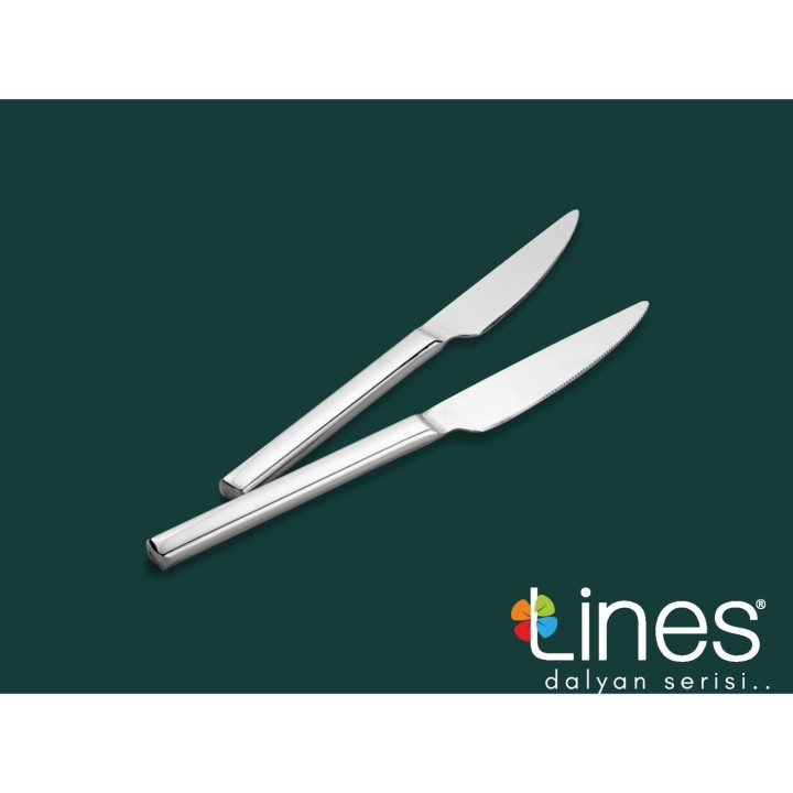 Lines Dalyan 2 Lı Pasta Bıçağı - 2 Parça - Thumbnail