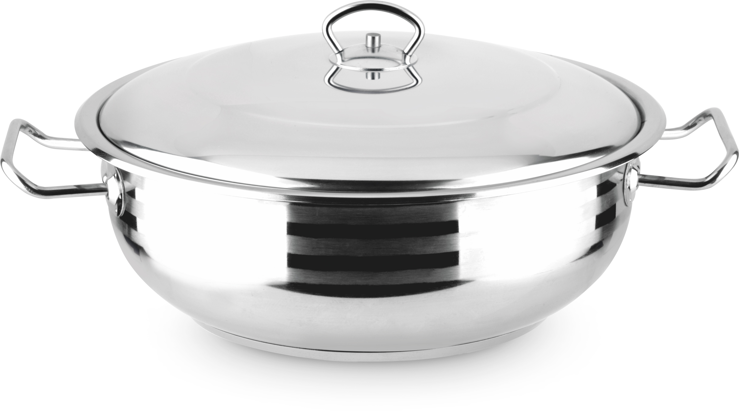 Lines Gastro Metal Kulplu Paslanmaz Basık Çelik Tencere - Lines