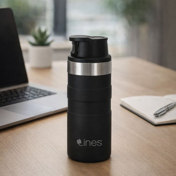 Lines Copper Time - Long Bireysel Çelik Termos –Sızdırmaz Paslanmaz Çelik - 2