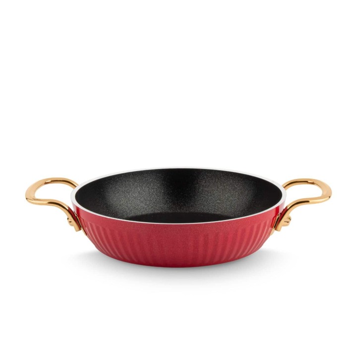 Lines Maya Granit Sahan Altın Metal Kulp - Kırmızı - Lines