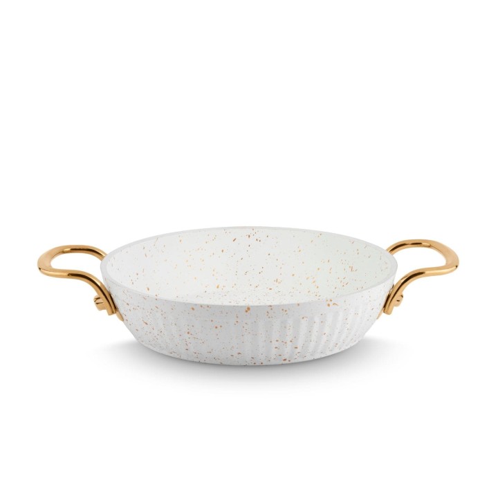 Lines Maya Granit Sahan Altın Metal Kulp - Beyaz - Lines