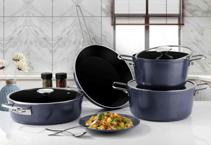 Lines Rozella 7 Parça Titanyum Tencere Seti - Gri - Lines