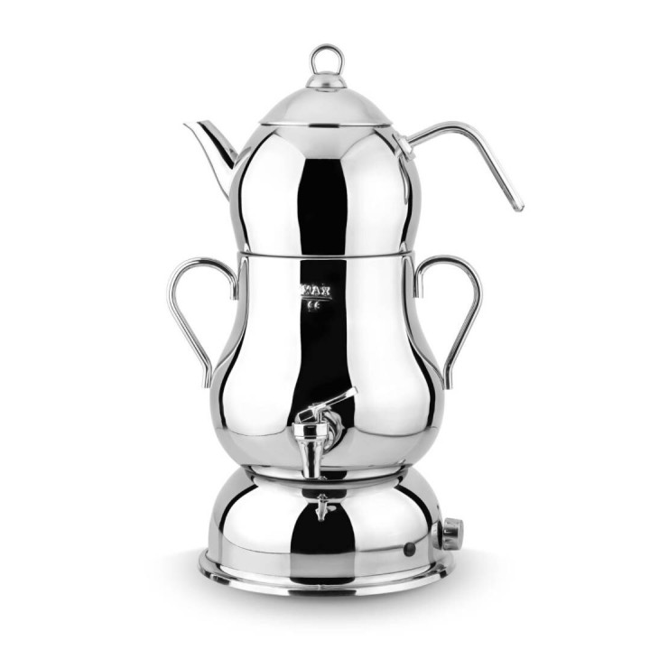 Lines Şahmeran Elektrikli Semaver Çelik Gövde Metal kulp - 2