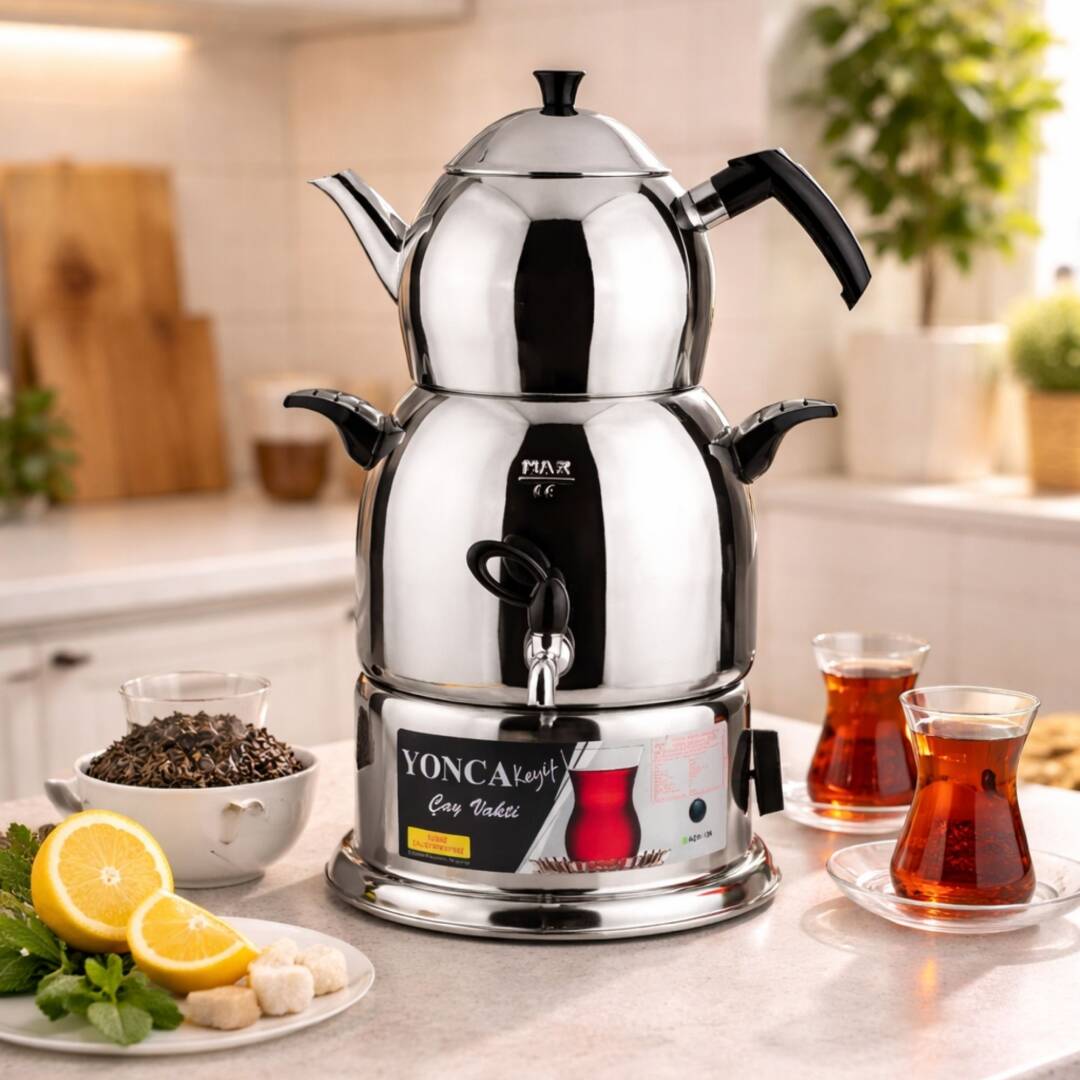 Yonca Keyif Elektrikli Çelik Semaver Çay Makinesi - 1