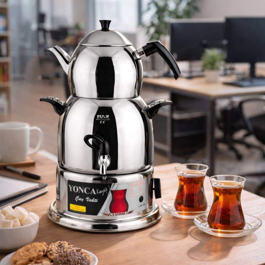 Yonca Keyif Elektrikli Çelik Semaver Çay Makinesi - 2